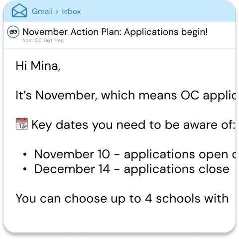 sample test question from Sharp Minds Club showing similar format to the NSW OC test