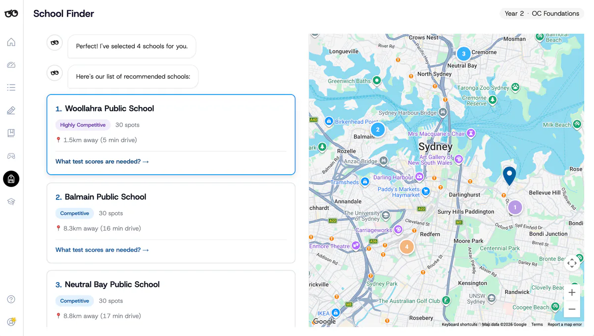 School finder